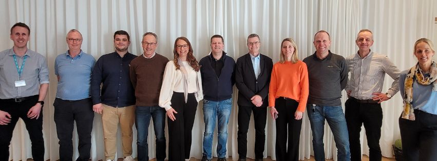 Projektgruppen för Diaccess uppställd på led.